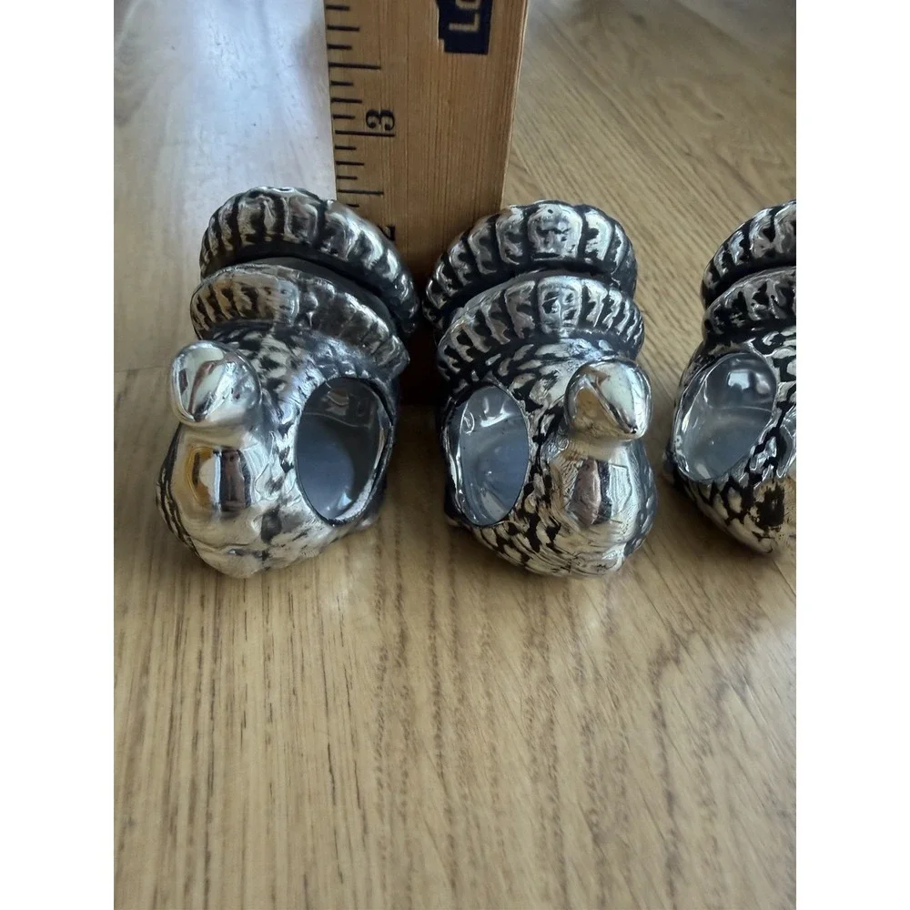 3 Turkey Place Card  Holder/ Napkin Rings